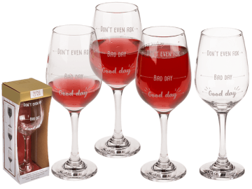 Чаша за вино - ''Добър ден,  лош ден''