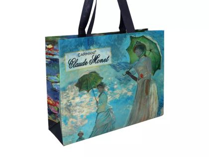 Малка чанта с картина на Моне "Дамата с чадъра"