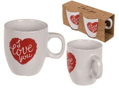 Двойка чаши порцелан "I love you" 