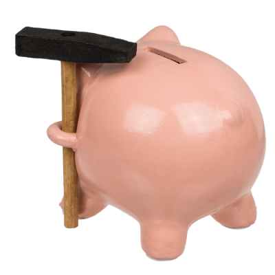 Касичка прасенце с чук - порцелан 