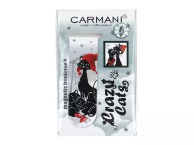 Магнитен книгоразделител "Коледни котки"