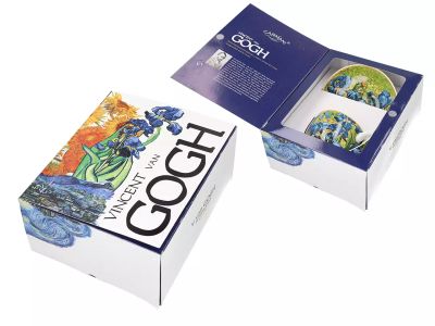 Чаша с чинийка за еспресо "Ириси" на Винсент Ван Гог