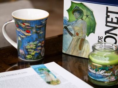 Чаша "Водни лилии" на Клод Моне от фин порцелан