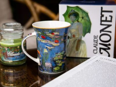 Чаша "Водни лилии" на Клод Моне от фин порцелан