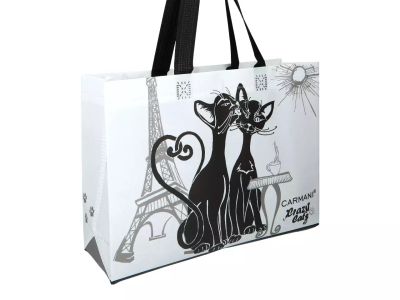 Малка чанта с картина  "Влюбените котки"