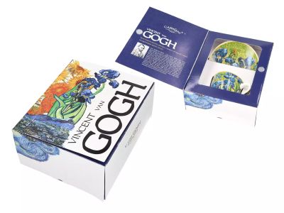 Чаша с чинийка за еспресо "Ириси" на Винсент Ван Гог