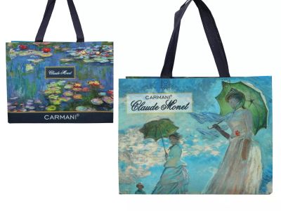 Малка чанта с картина на Моне "Дамата с чадъра"