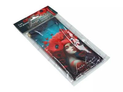 Калъф за очила "Дамата с маковете" на Лаура Лозано