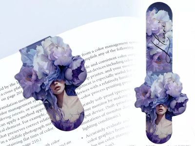 Магнитни книгоразделители "Дами с цветя" комплект 4 броя на Лаура Лозано