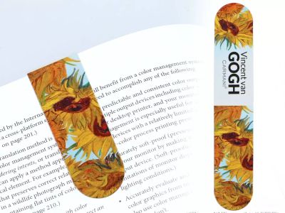 Магнитни книгоразделители комплект 4 броя на Ван Гог (картини с цветя)