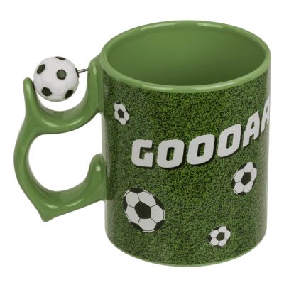 Чаша футбол с въртяща се топка на дръжката